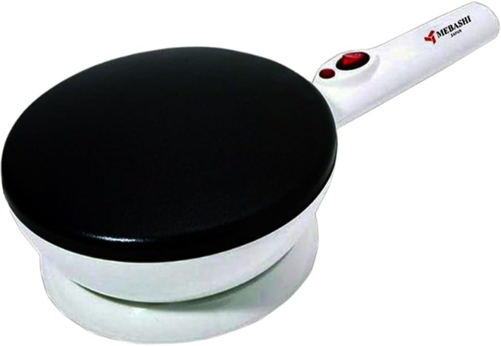 Mebashi 4-Piece Crepe Maker Set 800W ME-CRP333 Grey/White"Min 1 year manufacturer warranty"