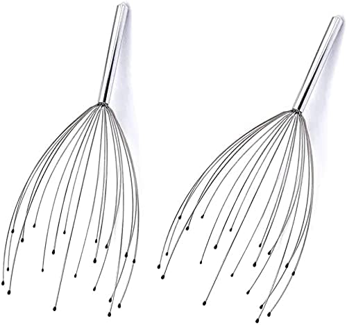 PHCOMRICH Scalp Massagers, 20 Fingers Head Massager, Head Scratcher for Head & Body Relaxing (2 Pack)