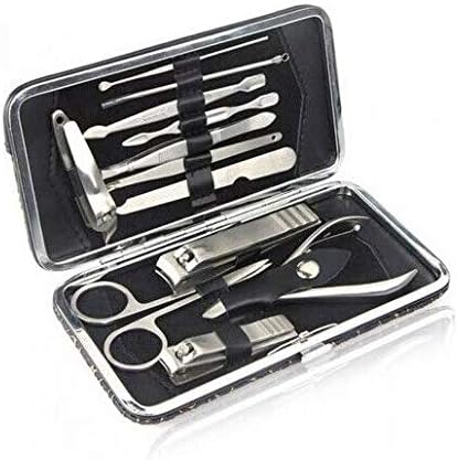 12pcs Manicure Pedicure Set Nail Grooming Care Tool Scissors Clippers Kit