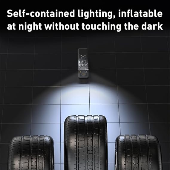 Yesido VC05 Car Mini Inflator Pump – Portable Air Compressor for Tires, Compact and Lightweight, Quick Inflation with Auto Shut-Off, Ideal for Cars, Bikes