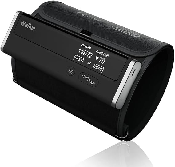 Wellue Connect Accurate Blood Pressure Monitor for Home Use - Bluetooth & WiFi Sync Data | Automatical Upper Arm Cuff BP Device