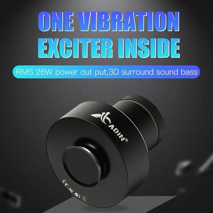 Click to open expanded view ADAK 26W Bluetooth Vibrating Speaker with Wireless Subwoofer - Portable Stereo Bass, NFC Handsfree with Mic