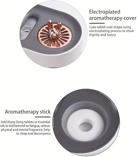 700ml Aromatherapy Flame Diffuser, Silent Relaxing Air Humidifier with Dynamic Light Effect for Home and Bedroom