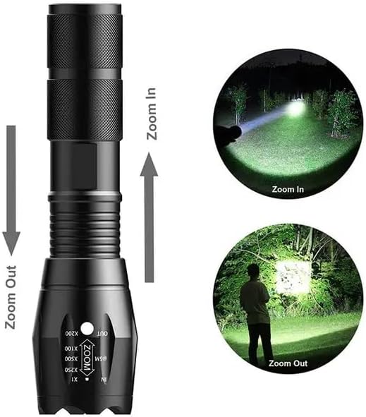 ADAK (2Pack) Led Flashlight 5 Modes 2000 Lumens Tactical Flashlight, High Lumens Bright Waterproof Zoomable Flashlights for Camping, Emergencies
