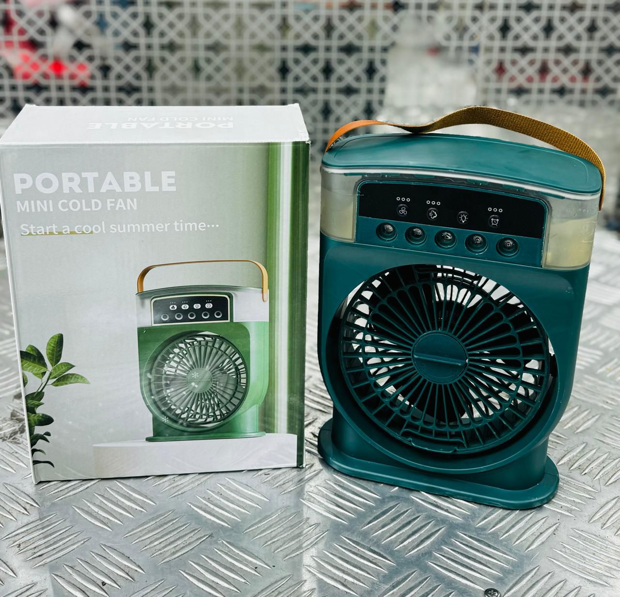 Portable Air Conditioner, Personal Desk Misting Humidifier Fan with Timer, Adjustable 600ml USB Rechargeable Mini Evaporative Cooler