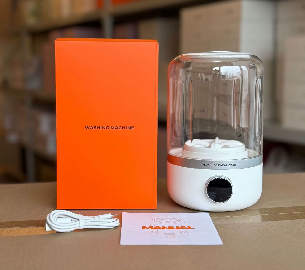 Ye02 Underwear Washer Machine, Mini Portable Washing Machine, Rechargeable Cordless Mini Washing Machine, 4000mAh, Travel Camping Washing Machine for Socks Underwear Camping Travel