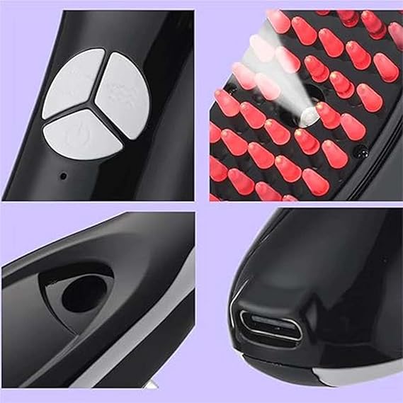 The Original Therabrush, The Original Therabrush for Hair, 2-in-1 Electric Scalp Massage Brush and Applicator Bottle, Innovative Hair Restoration Brush (1 Piece)