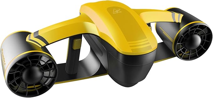 ROBOSEA Underwater Scooter, Seaflyer Waterproof Swimming Pool Sea Scooter 2 Speed Level for Diving, Underwater Sports Snorkeling Gear for Adults
