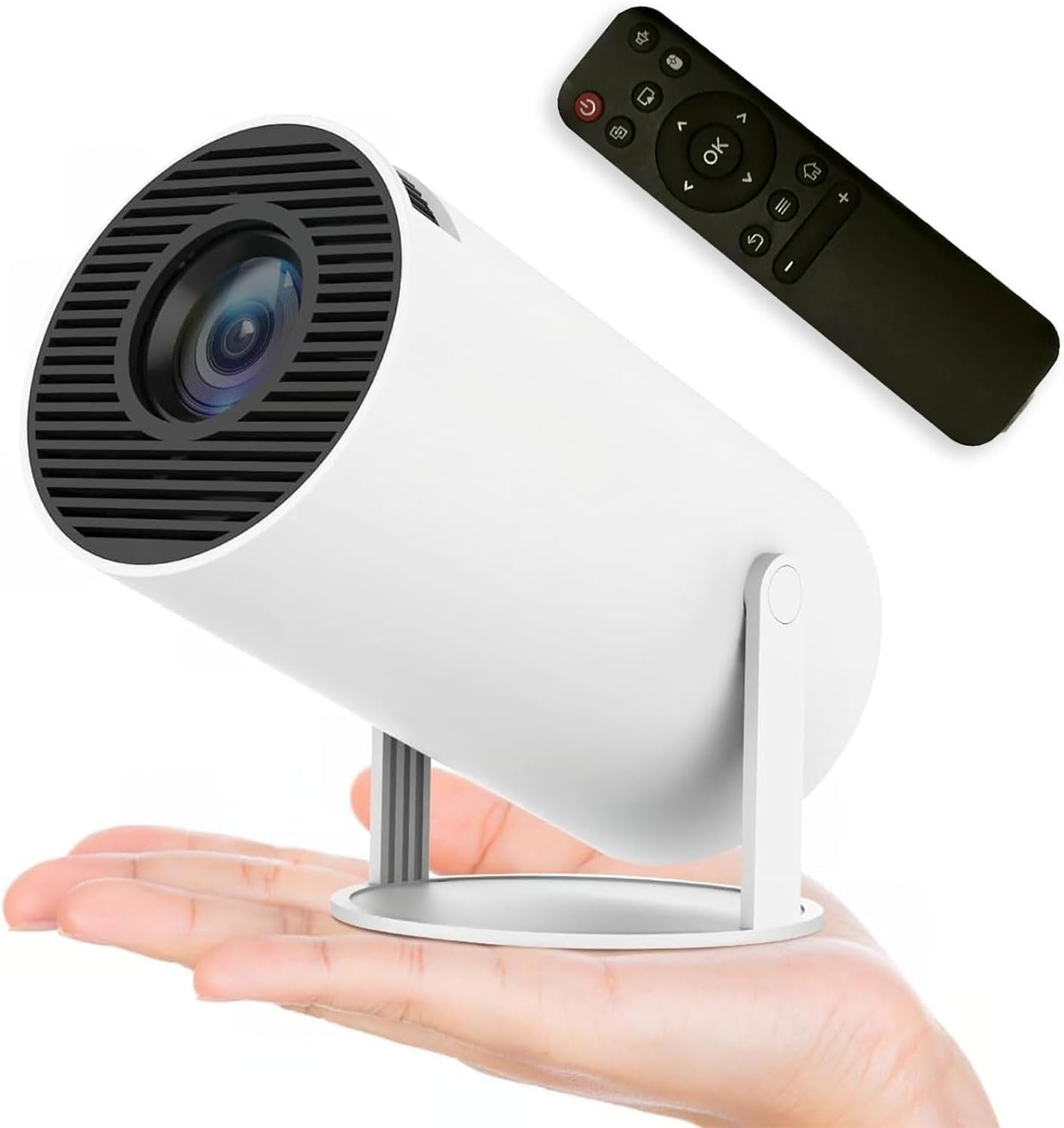 ADAK Anroid 4K Projector with Built-in Speakers, Cooling System, Smart Wireless Projector with 2.4/5G WiFi, 130 Inch Screen