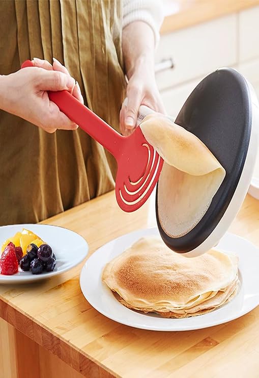 Mebashi 4-Piece Crepe Maker Set 800W ME-CRP333 Grey/White"Min 1 year manufacturer warranty"