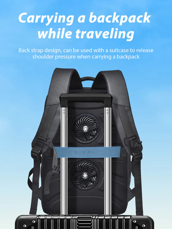 Men's Casual Solid Color Backpack with USB Port, Business Travel Backpack, Waterproof Computer Bag & 8 Pairs Sunglasses, Fashionable Large Capacity Backpack for Men