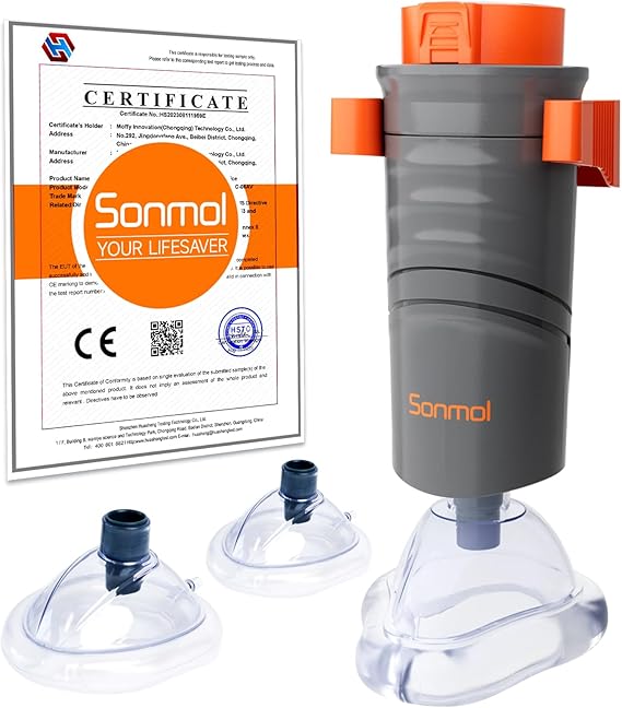 Sonmol Blockage Alleviation Device with 3 Masks | Home Kit with Wall Mount & Dust-Proof Bag…