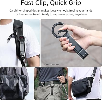 ULANZI MA30 Magnetic Phone Stand iPhone Aluminium Mini Tripod Foldable Pockets Mobile Phone Stand Double-Sided Magnet Quick Mount Compatible iPhone 16 15 14 13 12 Magsafe 12N Magnetic Tripod