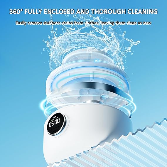Ye02 Underwear Washer Machine, Mini Portable Washing Machine, Rechargeable Cordless Mini Washing Machine, 4000mAh, Travel Camping Washing Machine for Socks Underwear Camping Travel