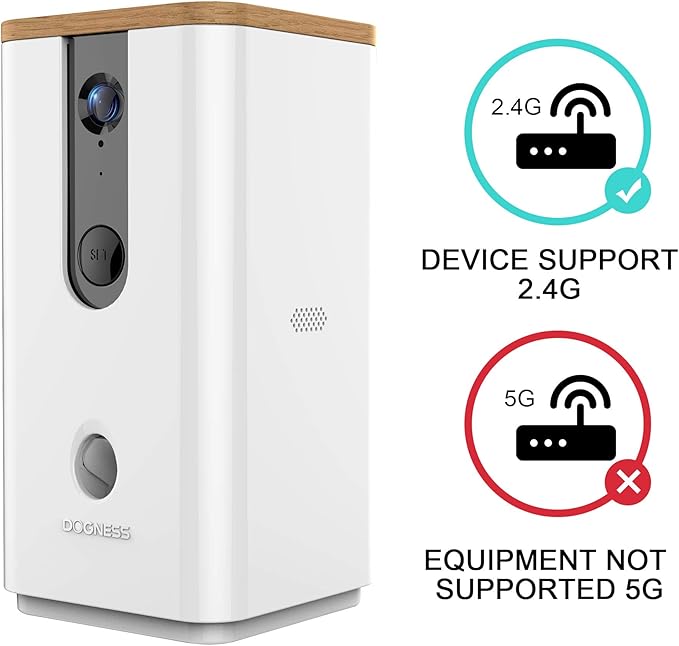 DOGNESS T03WH Smart Cam Treater - App Control with Camera, Microphone and Speaker, White, 1 Count (Pack of 1)