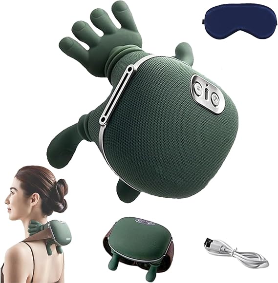 SiaaSoo - Shoulder and Neck Massager, SiaaSoo Neck and Shoulder Massager with Heat, Siaasoos Massage Master for Shoulders, Neck, Lower Abdomen, Compact and Lightweight