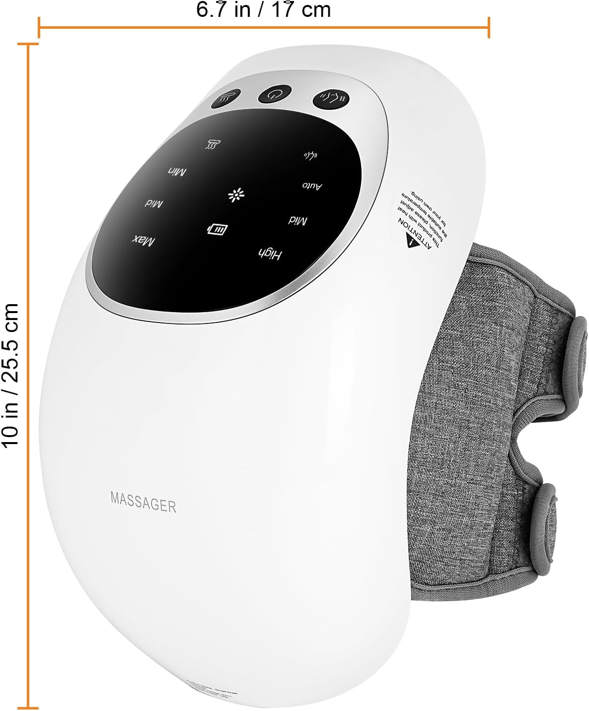 ADAK Knee Massager, Cordless Knee Massager with Multi-Function Screen, Physical Heating and Vibration Function, Best Product for A Comforting Massage