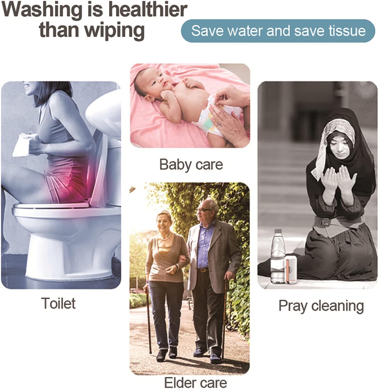 Pocket Bidet – Portable Travel Bidet Electric Sprayer Rechargeable,Handheld Mini Personal Toilet Hygiene for Personal Hygiene Cleaning | Postpartum Care | Perineal & Hemmoroid Treatment