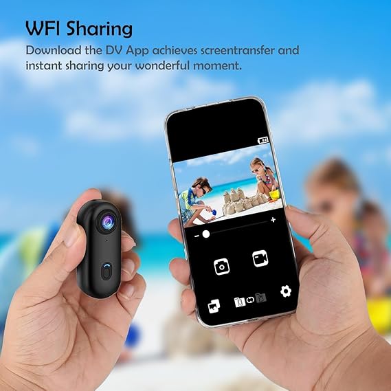 Body Camera, New 2025 Body Camera, 1080P/4K HD Pocket Action Camera, 170° Wide Angle, with Audio and Video Recording, Portable for Cycling, Diving