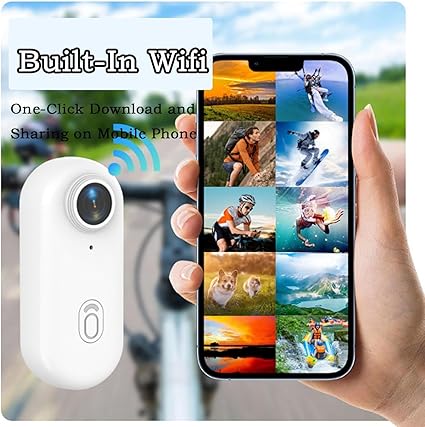 Body Camera, New 2025 Body Camera, 1080P/4K HD Pocket Action Camera, 170° Wide Angle, with Audio and Video Recording, Portable for Cycling, Diving