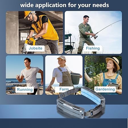 Waist Fan, Belt Fan, Portable Cooling Fan With Charging Function 15H Working Time, Strong Wind Power for Full Body Cooling fan, 3 Speeds, Shirt Fan for Jobsite, Farming, Fishing, Sports and Travelling