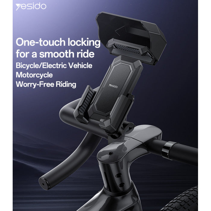 360-Degree Universal Bicycle Phone Holder | Adjustable Ball & Secure Mechanical Locking System - Non-shaking, Stable Mount
