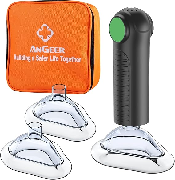 Choking Rescue Device, Anti-Choking Device for Babies and Adults, AnGeer EasyPumpVac Airway Suction Device, First Aid Kit for Children and Adults