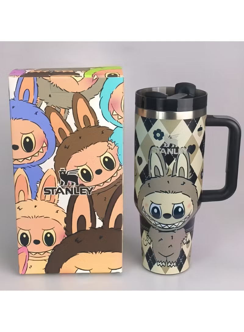 Stanley × Labubu Stainless steel vacuum insulated cup ,40oz Insulated Travel Cup