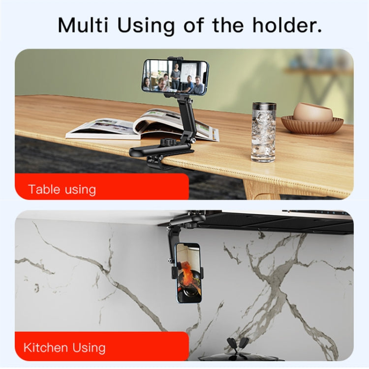 Car Sun Visor Phone Holder - Universal Clip, 360° Adjustable, Foldable Design with Non-Slip Silicone Pad