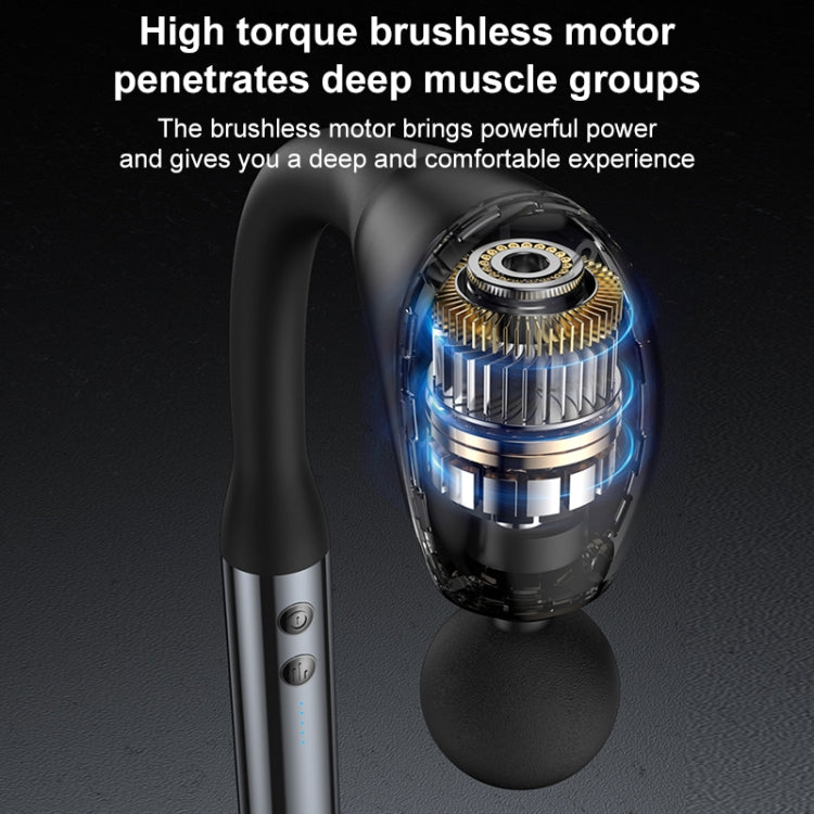 Yesido MG07 Handheld Back Massage Gun – Electric Massager for Muscle Relief (Black)