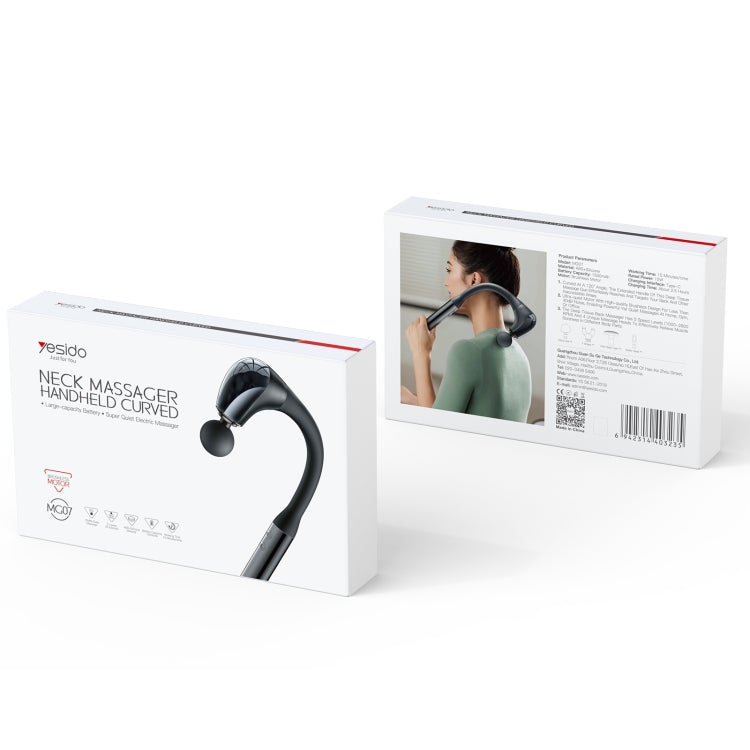Yesido MG07 Handheld Back Massage Gun – Electric Massager for Muscle Relief (Black)