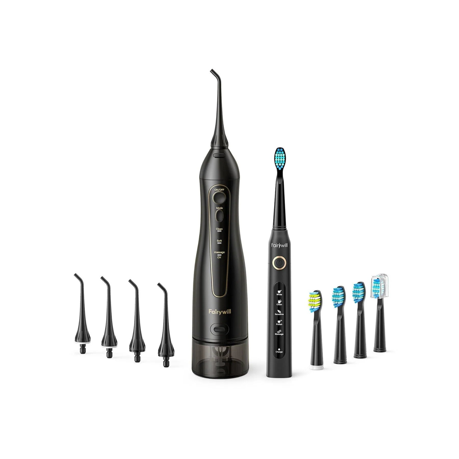 Bitvae Water Flosser and Electric Toothbrush Combo - Cordless Water Flosser for teeth - 5 Modes Sonic Electric Toothbrush , 3 Modes Water Flosser Picks Brand: Bitvae