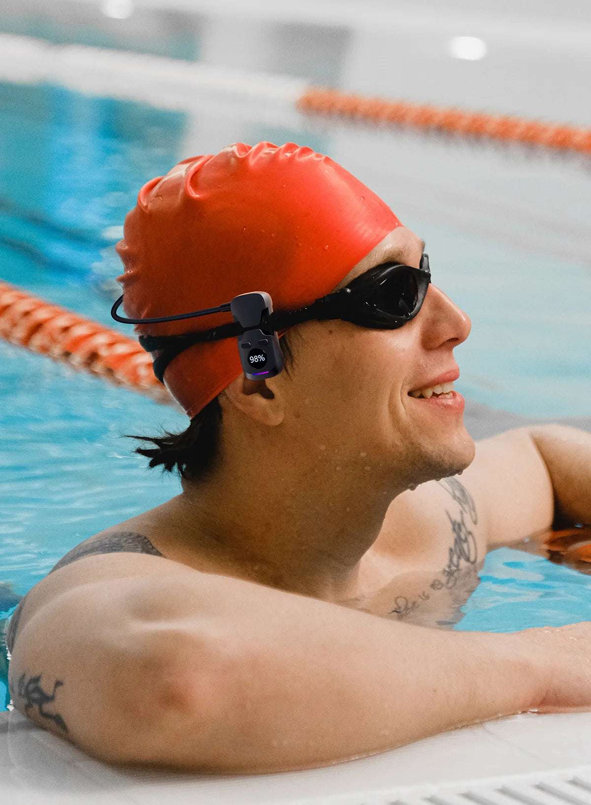 Bone Conduction Headphone Wireless Bluetooth Earphones Mp3 Music Player Hifi 8G Memory IPX8 Waterproof Swimming Headset with Mic