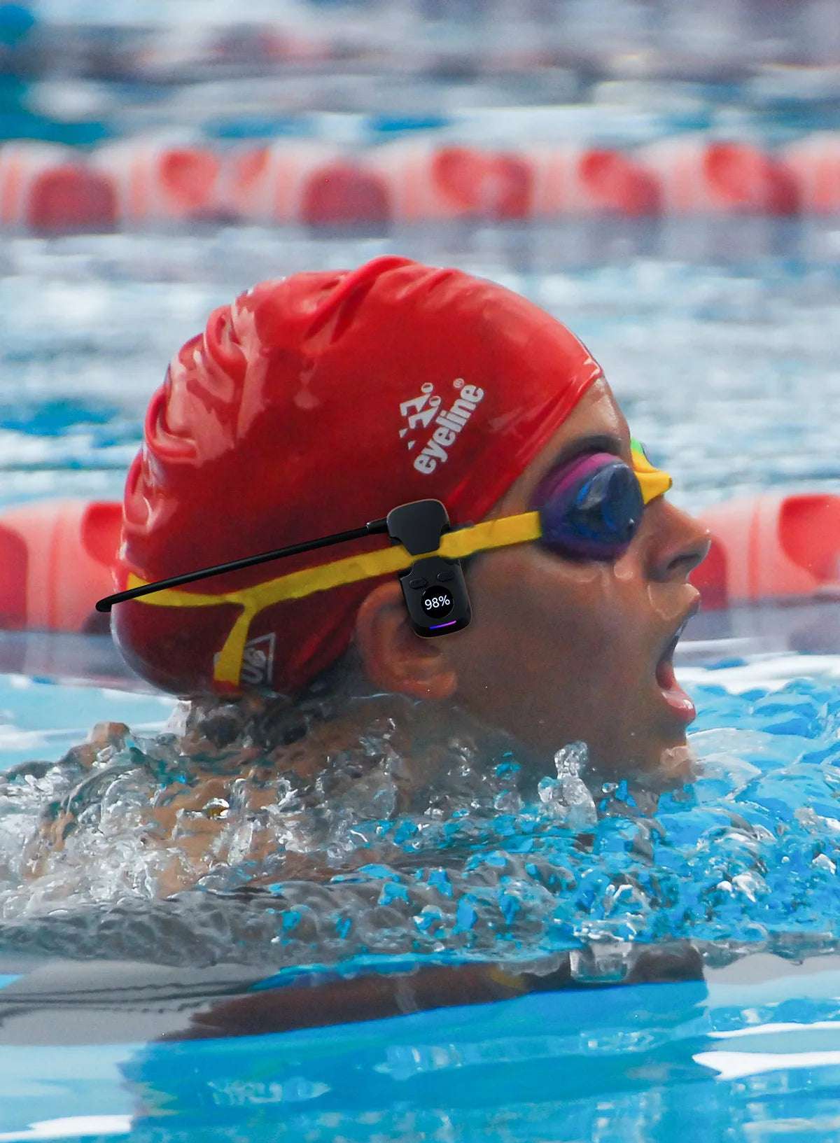 Bone Conduction Headphone Wireless Bluetooth Earphones Mp3 Music Player Hifi 8G Memory IPX8 Waterproof Swimming Headset with Mic