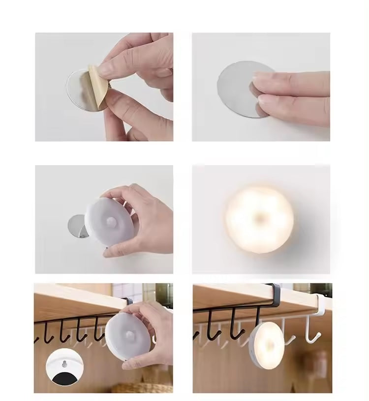 Wall Lamp, Automatic Detector LED Night Light, Cabinet Lights, Lighting and circuitry design, Rechargeable,Stick-Anywhere(Kid room)