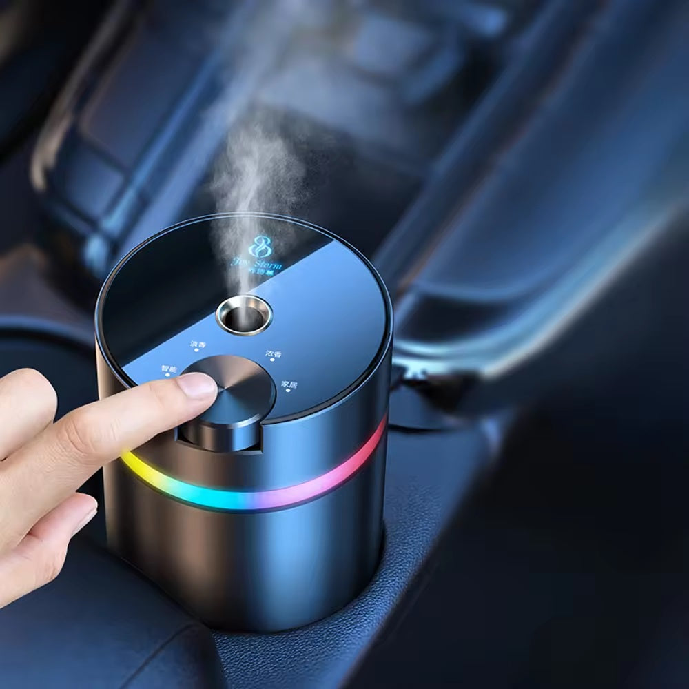 ADAK Smart Car Aromatherapy Diffuser - Fragrance Air Freshener and Humidifier with Color Ambient Light, Essential Oil Diffuser