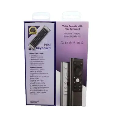 Voice Remote Control With Compact Mini Keyboard For Anroid Tv Box / Smart Tv | X9 |