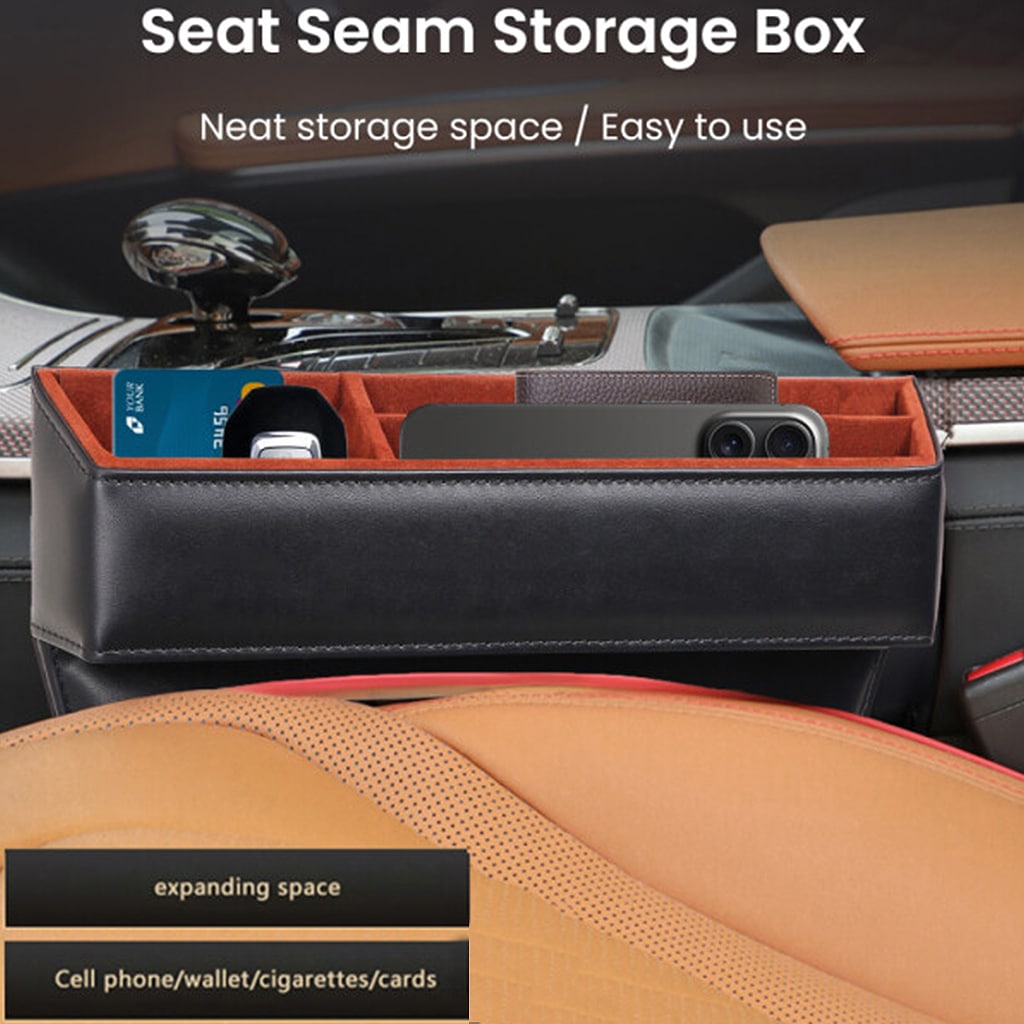 ZHUSE ZS-CA-002 Car Seat Seam Storage Box, Compact & Convenient Organizer for Vehicle