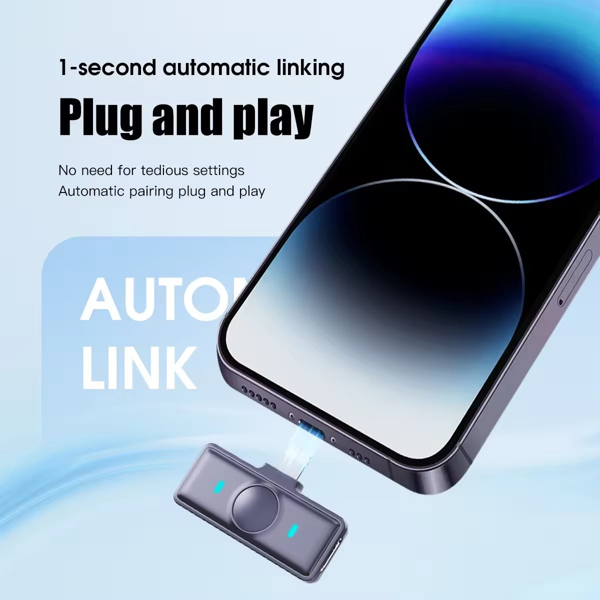 Newest SX21 Magnetic Digital Portable Wireless Stereo Lavalier Microphone, Mini Noise-Cancelling Lapel Mic for Live Interviews and Outdoor Use