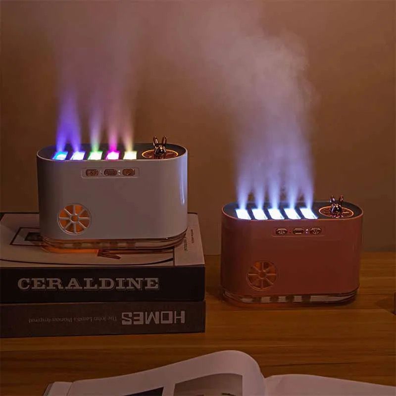 700ml Aromatherapy Flame Diffuser, Silent Relaxing Air Humidifier with Dynamic Light Effect for Home and Bedroom