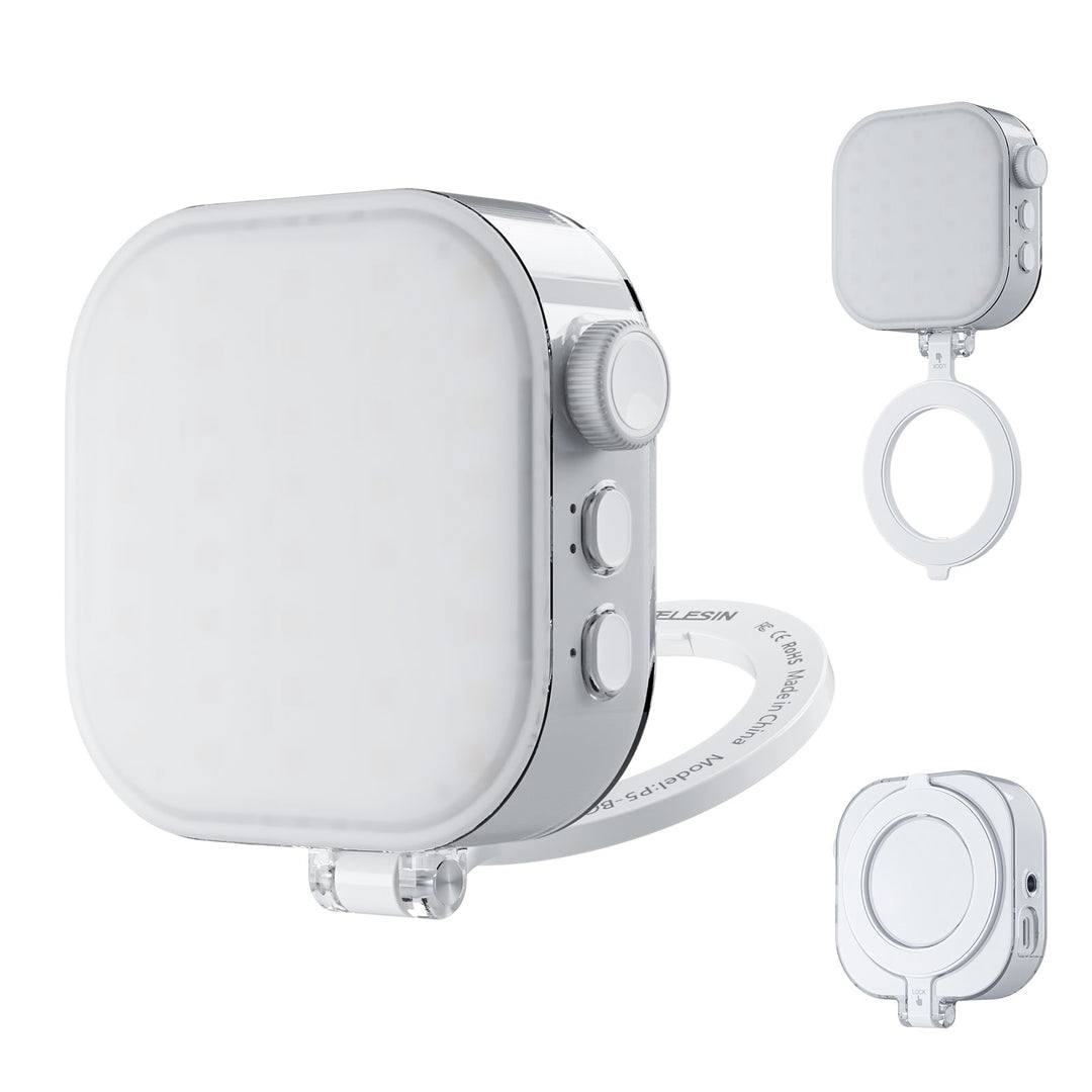 📸TELESIN Magnetic Ice Cube Light P5-BGD-03 | Portable Rechargeable LED Light for MagSafe & Mobile Vlogging