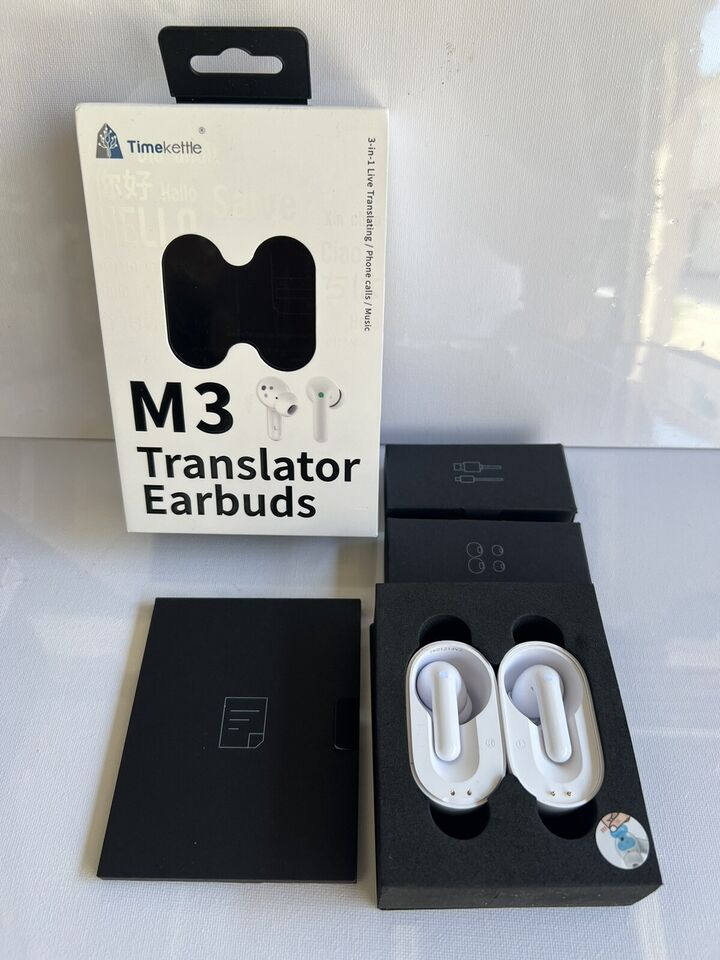 Timekettle M3 Translation Device, Two-Way Translator Headphones with App for 40 Languages & 93 Dialects Online