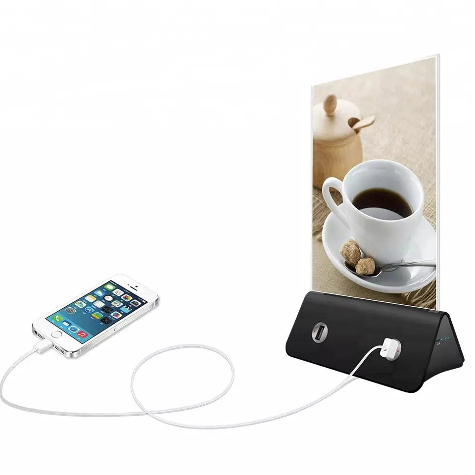 ADAK™ Advertising Menu Holder Power Bank: 13,000 mAh Capacity