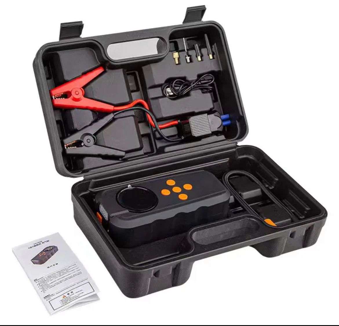 4 in 1 Portable Jump Starter With, Air Compressors, power bank, Small light, Operating voltage: 14.8V