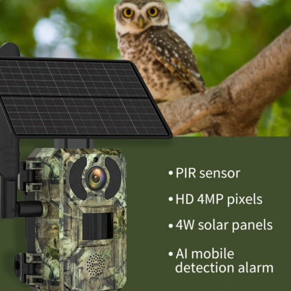 4G Solar Powered Hunting Trail Camera, Ucon App