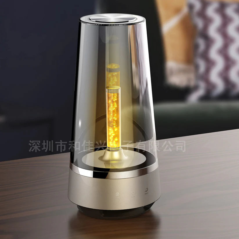 ADAK Living Candle Lamp Bluetooth Speaker - Decorative Flame Style LED Light, Smart Bedside Lamp with App and Rotate Control