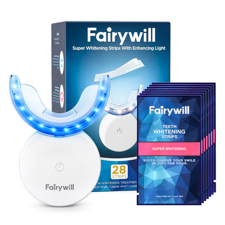 Fairywill Super Whitening Strips With Enhanced Light 28 Strips