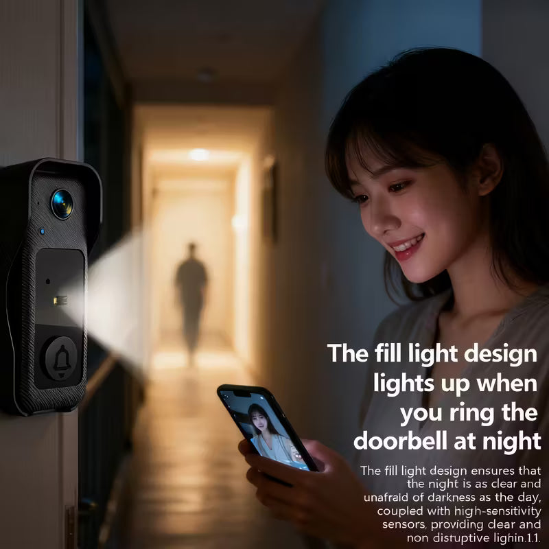X6 Non-WiFi Video Doorbell: Auto Capture, Night Vision, and Long Battery Life Intercom System