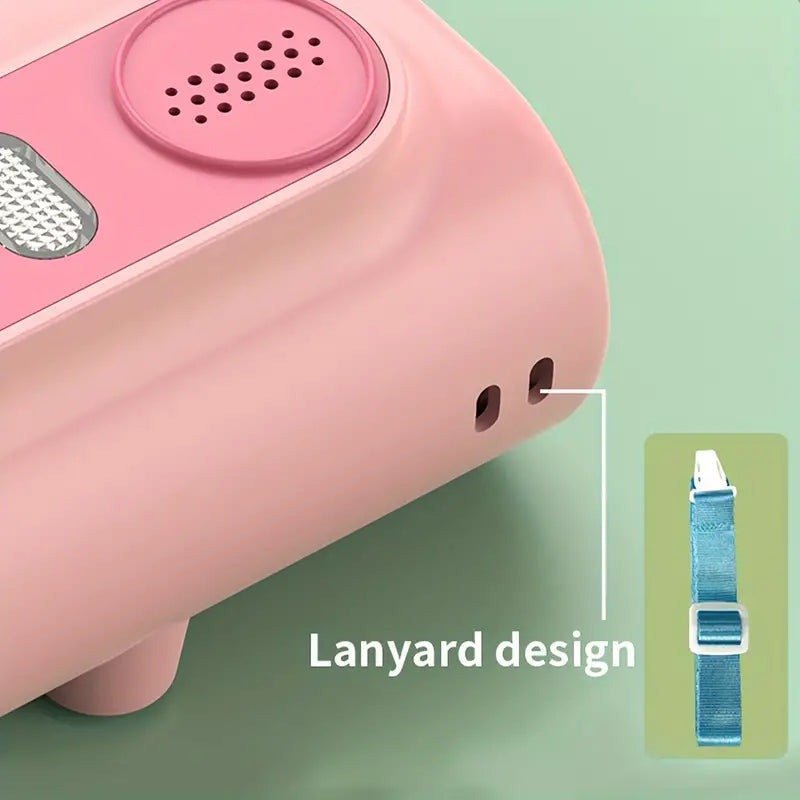 Instant Print Camera, Enhanced Selfie Camera, Digital Zero Ink Video Camera with 3 Rolls of Print Paper, 1000mAh Battery, Dual Lenses