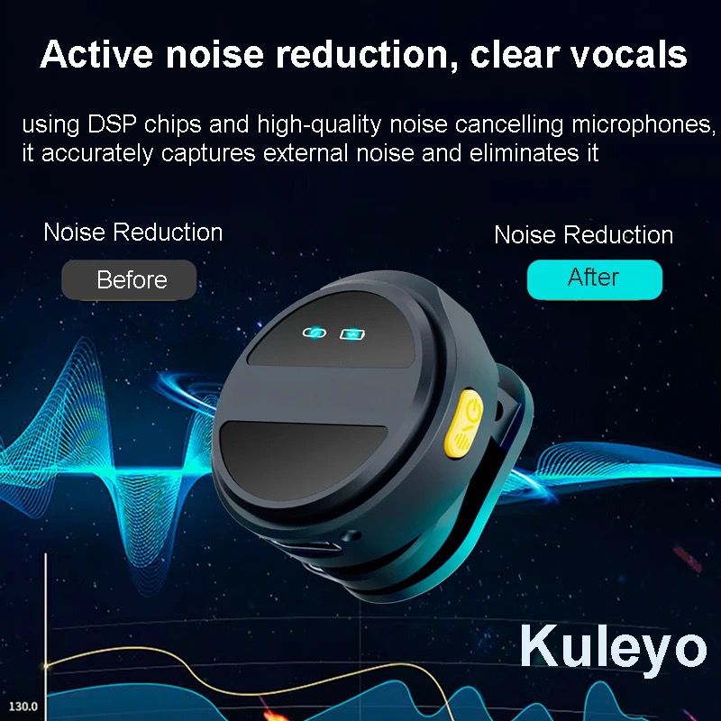 Newest SX21 Magnetic Digital Portable Wireless Stereo Lavalier Microphone, Mini Noise-Cancelling Lapel Mic for Live Interviews and Outdoor Use